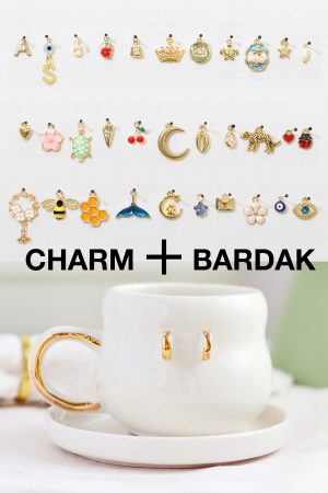 Kendi Charmlı El Yapımı Seramik Bardağını Tasarla (3'lü CHARM+BARDAK)