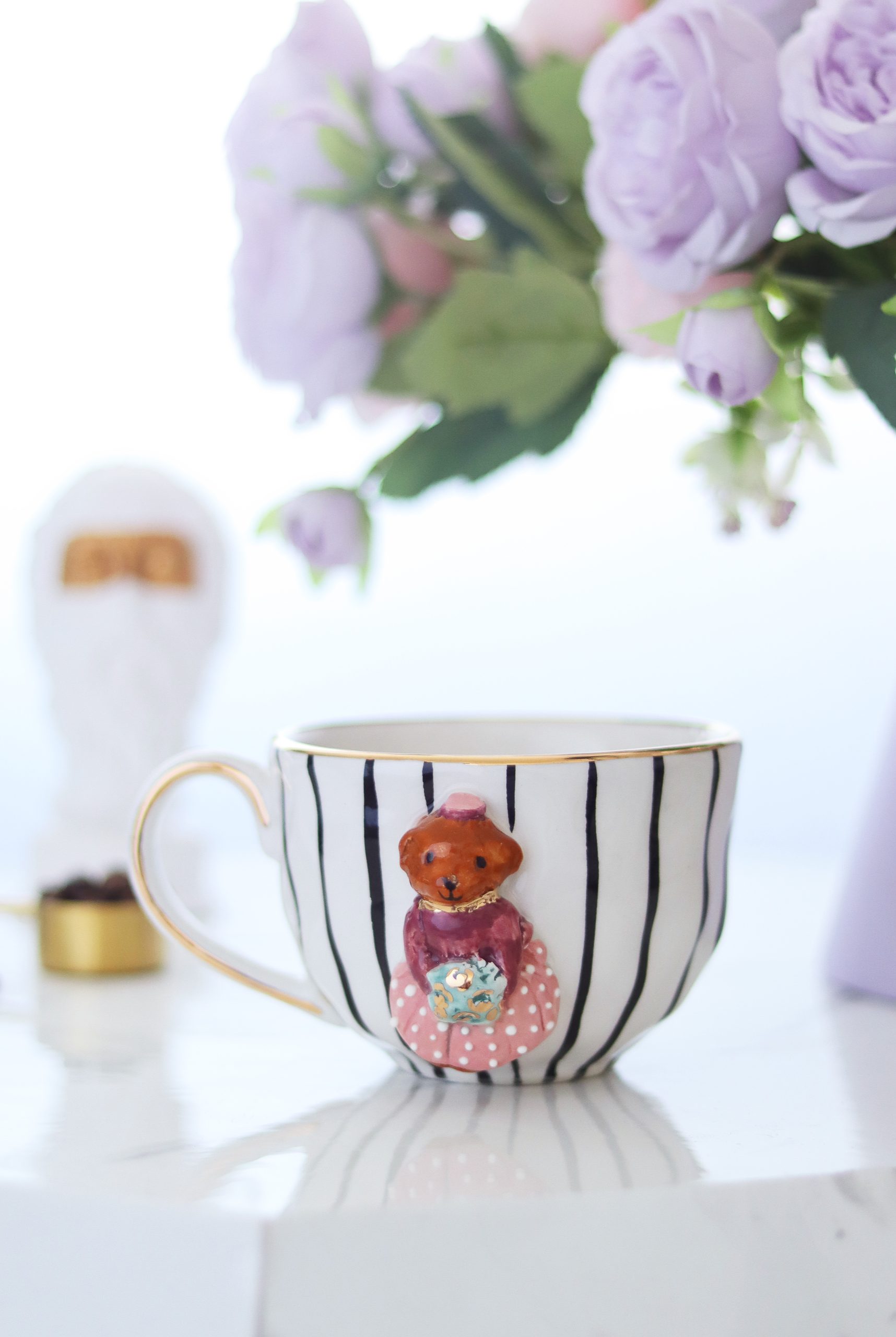 Teddy Girl El yapımı Seramik Kupa 300ml
